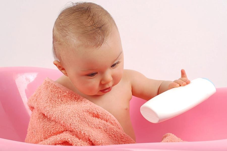 Ребенок после купания